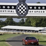 Ferrari 458 driven up the hill at Goodwood Festival of Speed