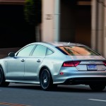 A light silver Audi A7