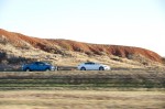 Jaguar XF crossing the USA