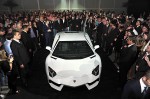 Lamborghini boss Mr Winkelmann presents the new Aventador to media and customers