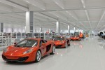 MP4-12C cars in the McLaren Production Centre
