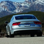 Rear view of a silver 2012 Audi A7