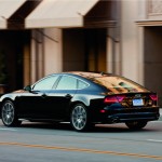The black coupe 2012 Audi A7