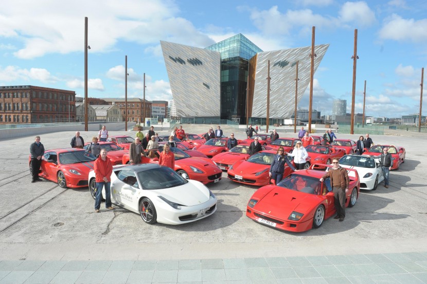 Titanic celebrations at Ferrari event in Belfast