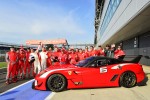 Ferrari Bring 599FXX To World Record Convoy Parade At Silverstone Race Circuit 964 Cars On The Track